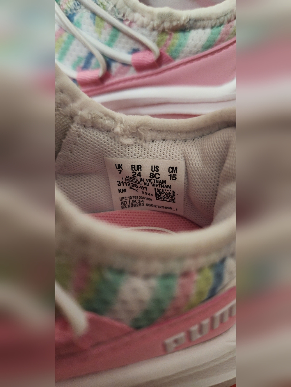 Puma Toddler Girl Sneakers One4All Size 8 New in Box - Picture 9 of 13